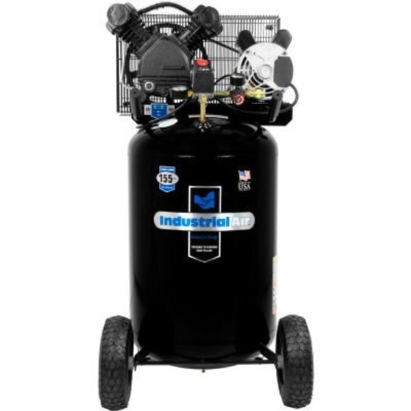 Mat Industries Industrial Air 1.6 HP 20-Gallon Belt Driven Portable Air Compressor with V-Twin Cylinder IL1682066.MN